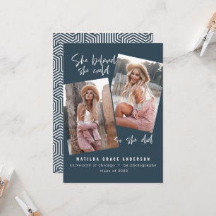 Elle croyait qu'elle pouvait donc elle a fait grad