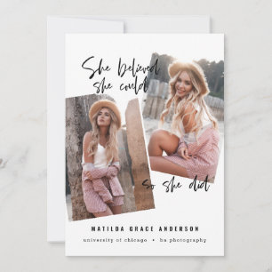 Elle croyait qu'elle pouvait faire son diplôme