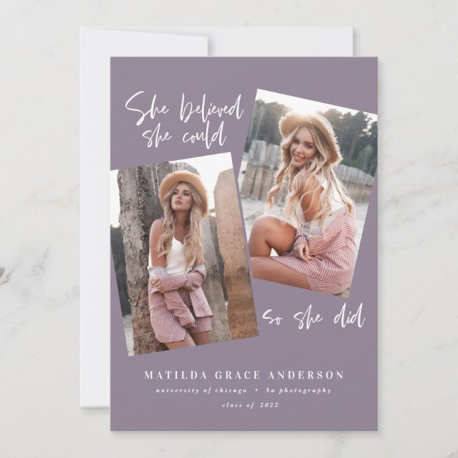 Elle croyait qu'elle pouvait faire son diplôme (Devant)