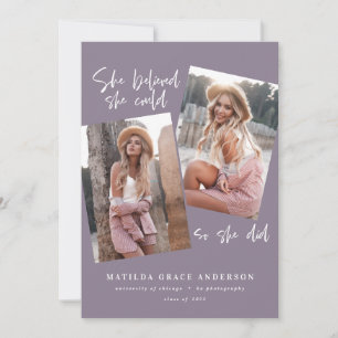 Elle croyait qu'elle pouvait faire son diplôme