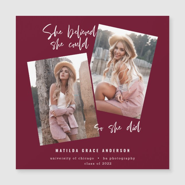 Elle croyait qu'elle pouvait faire son diplôme (Devant)