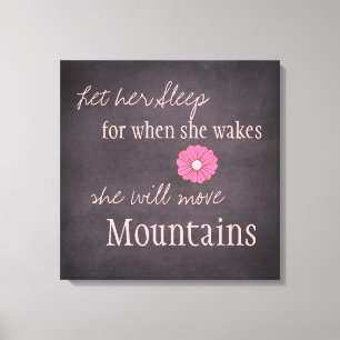 Elle Déplacera Montagnes Toile Imprimer