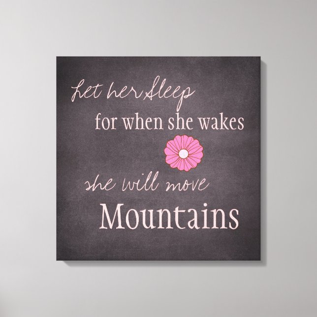 Elle Déplacera Montagnes Toile Imprimer (Recto)