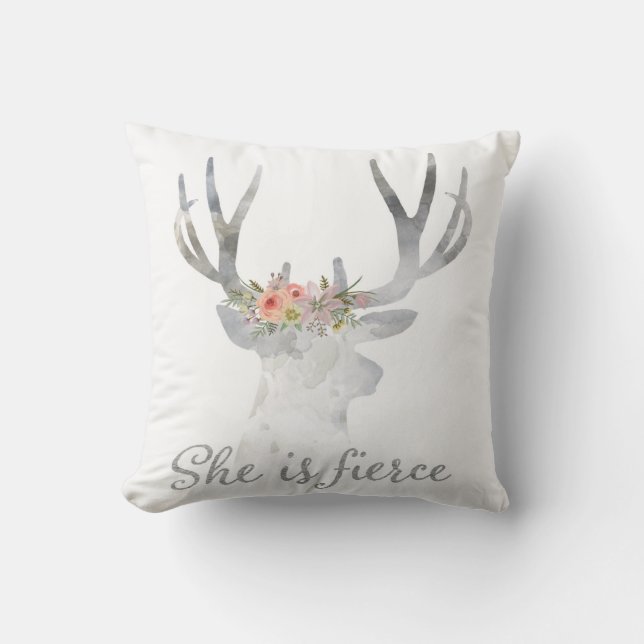Elle est coussin féroce de crèche de Boho de (Recto)