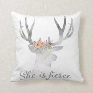 Elle est coussin féroce de crèche de Boho de