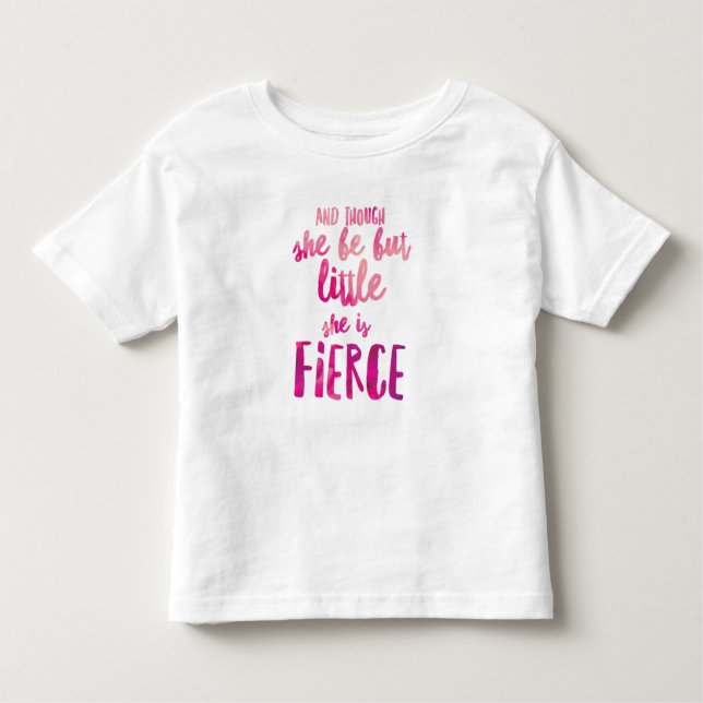 Elle est Fierce Toddler Fine Jersey T-shirt (Devant)