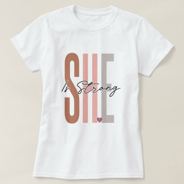 Elle Est Forte Inspiration De Design T-shirt (Design devant)