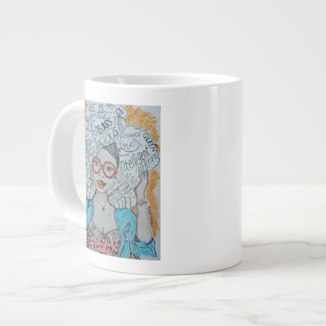 Elle Est... Jumbo Mug (Devant gauche)