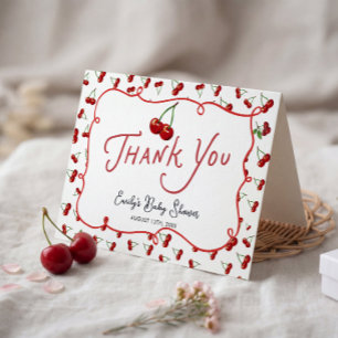 Elle est la cerise sur le gâteau Baby Shower Merci