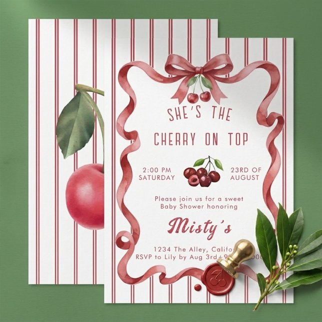 Elle est la cerise sur le gâteau Invitation à la B (Créateur téléchargé)