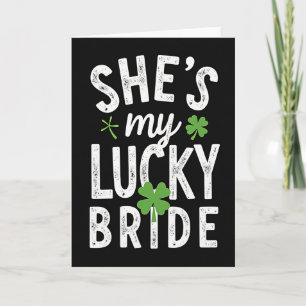 Elle est ma chanceuse mariée Carte Saint-Patrick