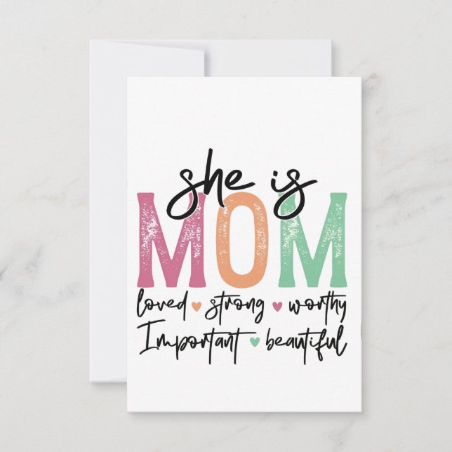 Elle est maman : Amoureuse, forte, digne, importan (Devant)