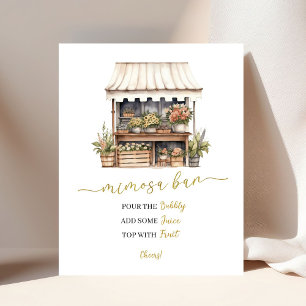 Elle est partie pour le marché Affiche Mimosa