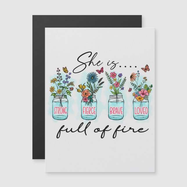 Elle est pleine de feu - Autonomisation florale dy (Devant / Derrière)