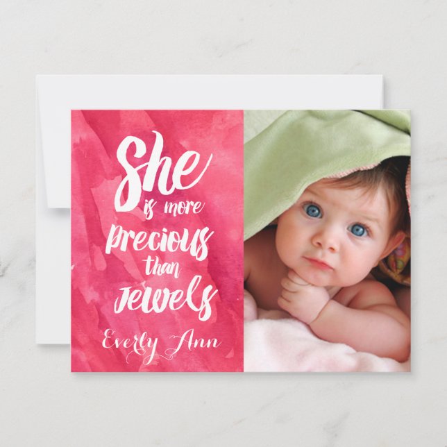 Elle est plus précieuse que les bijoux Bébé Fille (Devant)