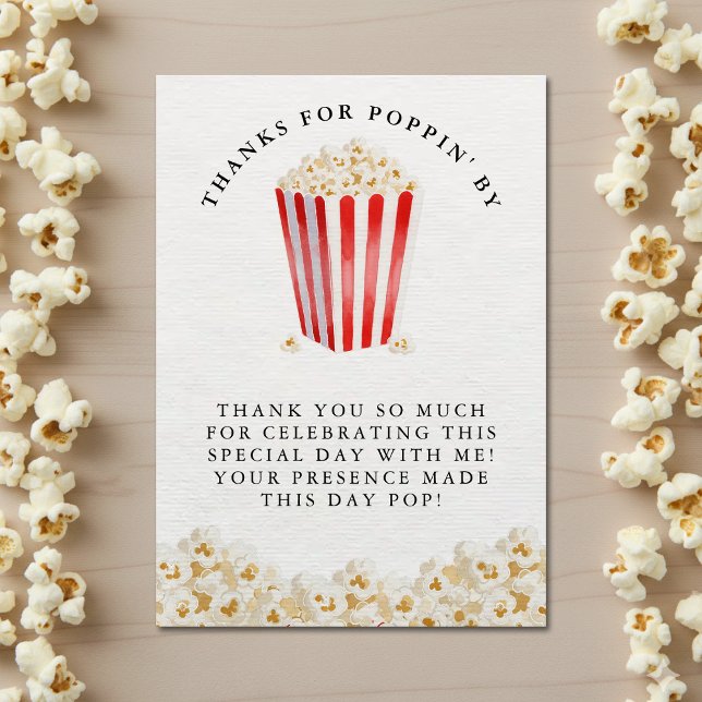 Elle est prête à éclore Baby Shower Popcorn Merci (She's Ready To Pop Baby Shower Popcorn Thank You
)