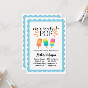 Elle est prête à lancer une invitation au Baby sho