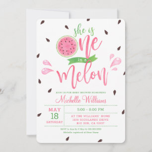 Elle est une invitation pour Baby Shower "One in a
