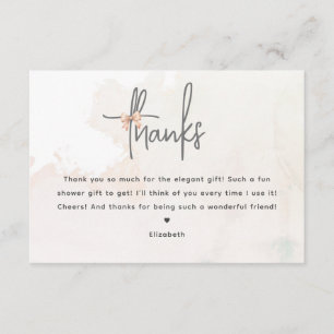 Elle noue la Carte de remerciements de Fête des ma