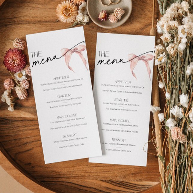 Elle noue la Fête des mariées Menu Arc rose (Créateur téléchargé)