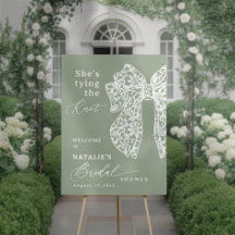 Elle noue l'Affiche de bienvenue de Fête des marié