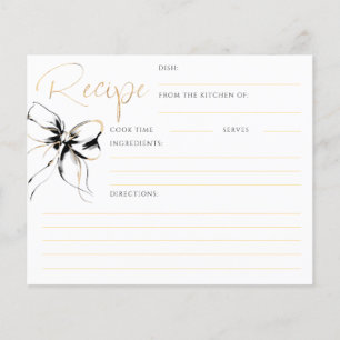 Elle Noue le Nœud Carte de Recette de Mariée à Rub