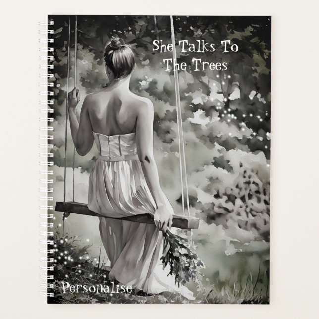 Elle parle aux arbres Citation Joli Journal  (Devant)