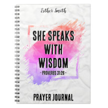 Elle parle avec sagesse - Custom Trendy Journal