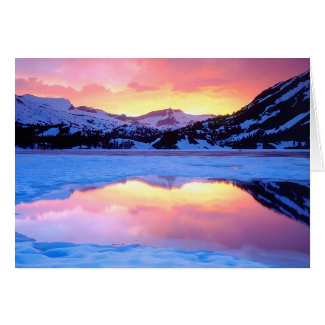 Ellery Lake au coucher du soleil (Devant horizontal)