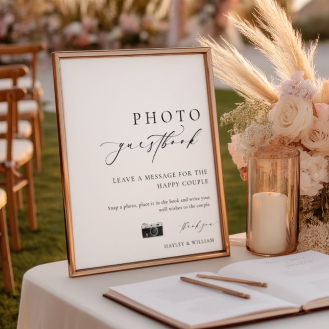 Ellesmere Modern Minimal Photo Livre d'or (Créateur téléchargé)