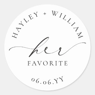 Ellesmere Son Sticker Rond Favori Favor Classic