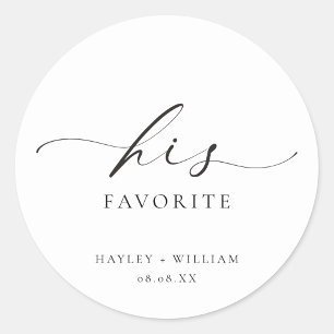 Ellesmere Son Sticker Rond Favori Favor Classic