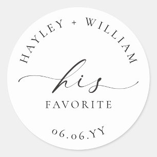 Ellesmere Son Sticker Rond Favori Favor Classic
