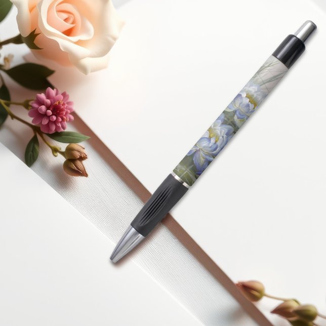 Ellis Rowan Blue Cloud Eau Lily Fleurs Stylo (Créateur téléchargé)