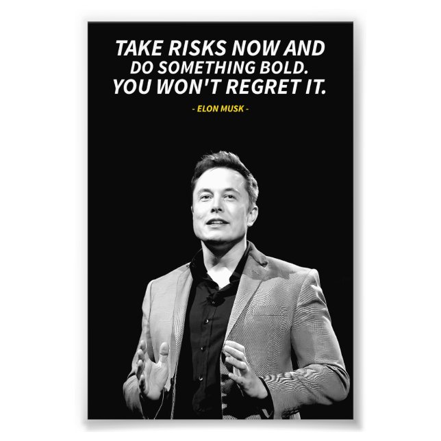 Elon musk Photo Enlargement (Devant)
