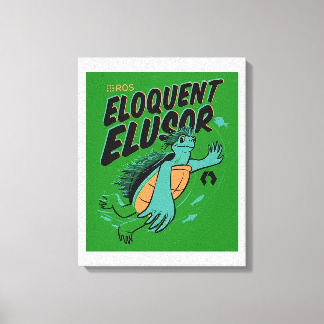 Éloquent Elusor lance l'affiche sur la toile envel (Recto)