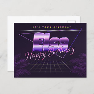 Elsa Nom Prénom Date de naissance de la carte post