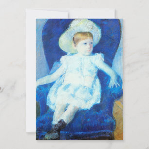 Elsie dans une chaise bleue   Mary Cassatt