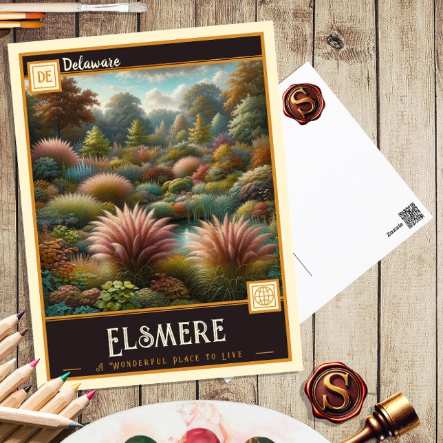 Elsmere, Delaware | Carte postale ancienne (Créateur téléchargé)
