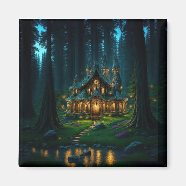 Elven Glade Castle Magnet (Devant)