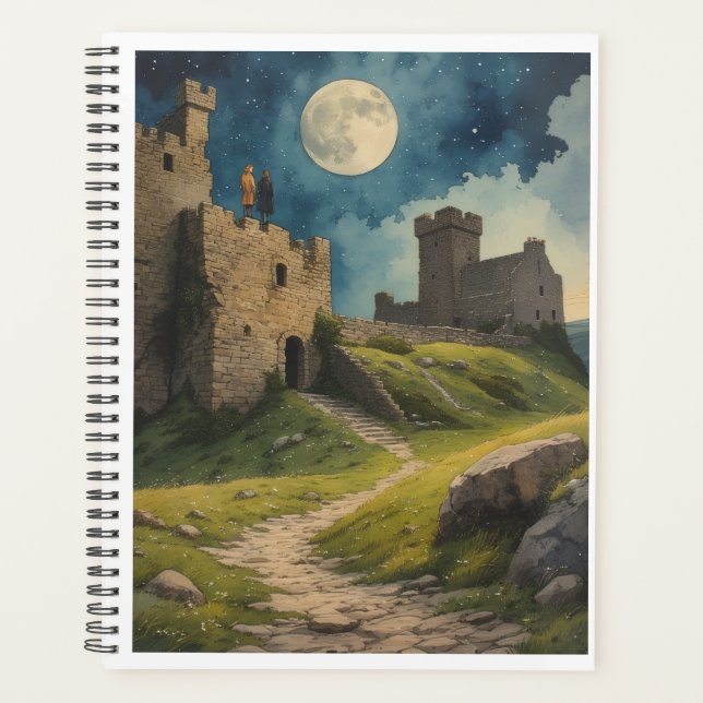 Elves Ancient Ireland Under the Night Sky Planner (Devant)