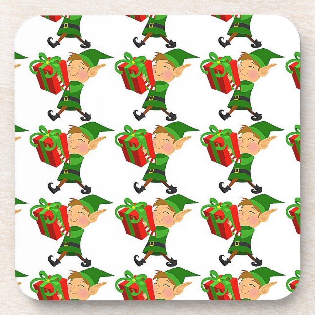 ELVES PRENNENT LE DESSOUS DE VERRE DE NOËL (Devant)