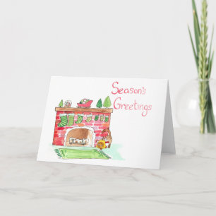 Elvis Guards de la cheminée Carte de voeux