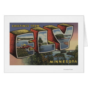 Ely, lettre ScenesEly, manganèse de MinnesotaLarge