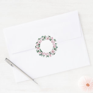 Emballage autocollant mariage Magnolia transparent