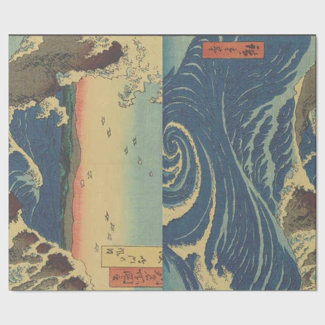 EMBALLAGE CADEAU AVEC IMPRESSION SUR BOIS JAPONAIS (Couture)