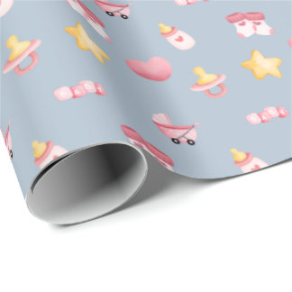 Emballage cadeau bébé fille adorable
