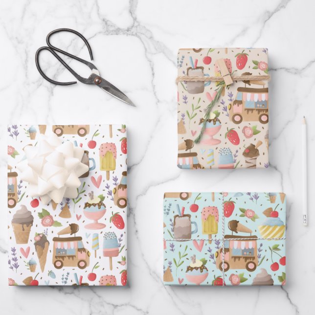 Emballage cadeau Camion crème glacée (Recto)