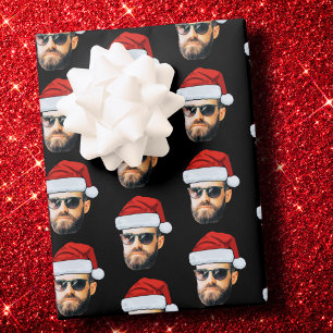 Emballage Cadeau Chapeau de Père Noël avec Visage