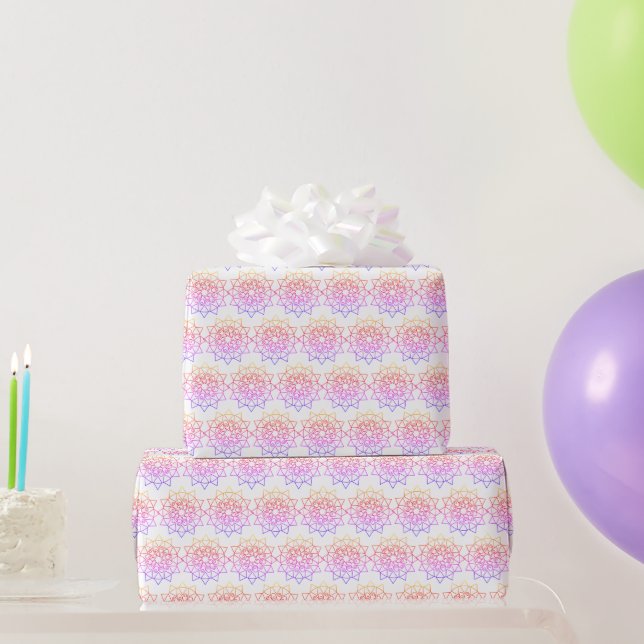 Emballage Cadeau - Contour Mandala en Couleurs Pas (Cadeaux de fête)